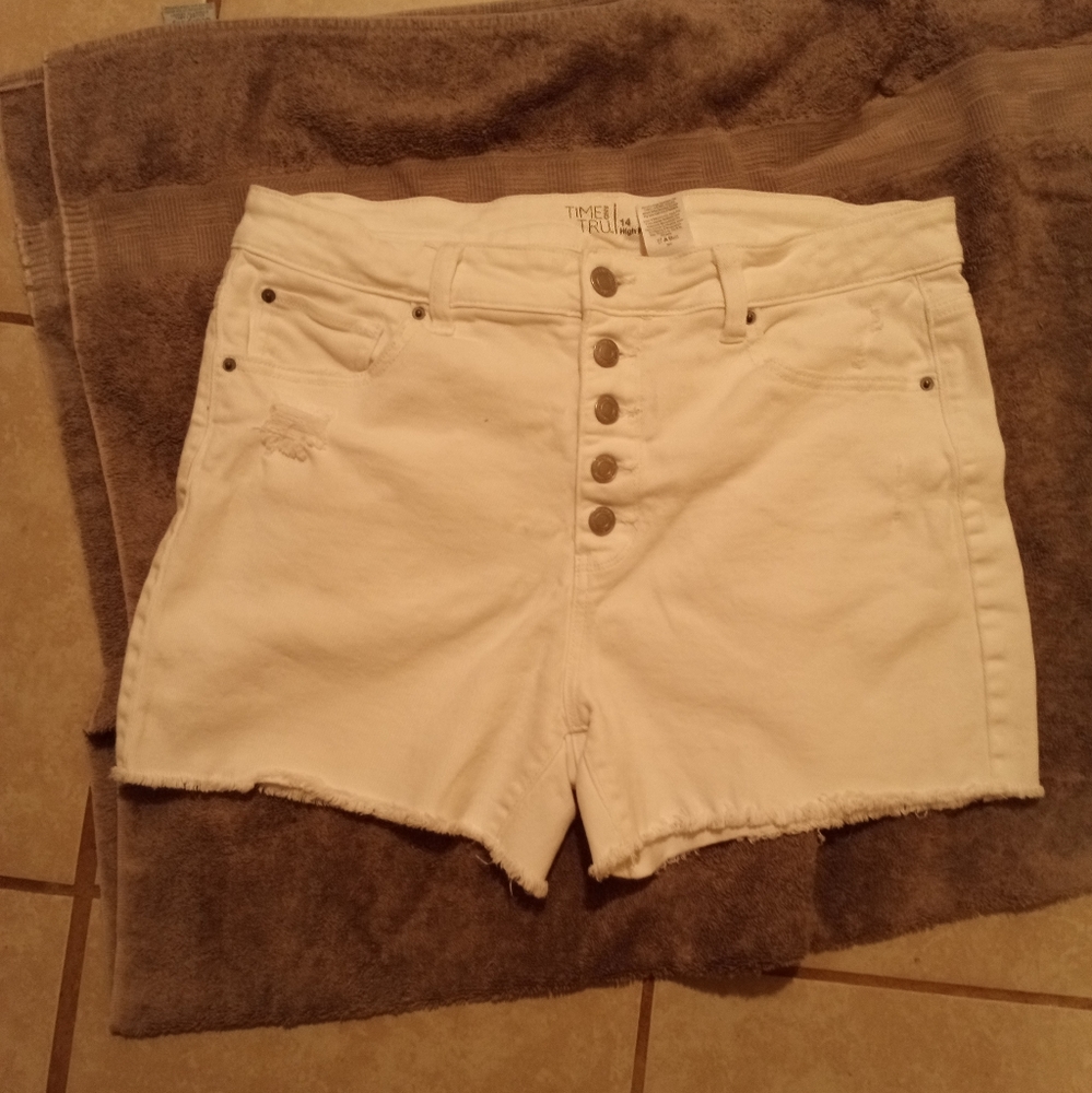 Time and True White shorts